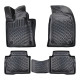 CAR RUBBER FLOOR MATS BLACK 3D SSANGYONG KORANDO (2019-...) RIZLINE