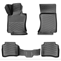 CAR RUBBER FLOOR MATS BLACK 3D MB E-Class W214 (2023-...) RIZLINE