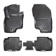 CAR RUBBER FLOOR MATS BLACK 3D MITSUBISHI ECLIPSE CROSS PHEV (2021-...) RIZLINE