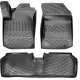 CAR RUBBER FLOOR MATS BLACK 3D KIA E-NIRO II (2023-...) RIZLINE