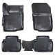 CAR RUBBER FLOOR MATS BLACK 3D MITSUBISHI OUTLANDER III (2012-2021) RIZLINE