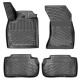 CAR RUBBER FLOOR MATS BLACK 3D AUDI Q5 II (2017-...) RIZLINE