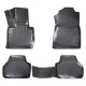 CAR RUBBER FLOOR MATS BLACK 3D BMW X3 F25 (2011-2018) RIZLINE