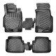 CAR RUBBER FLOOR MATS BLACK 3D HONDA CR-V I (1995-2001) RIZLINE