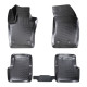 CAR RUBBER FLOOR MATS BLACK 3D JEEP RENEGADE (2014-...) RIZLINE