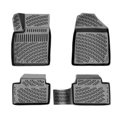 CAR RUBBER FLOOR MATS BLACK 3D KIA CEED III (2018-...) RIZLINE