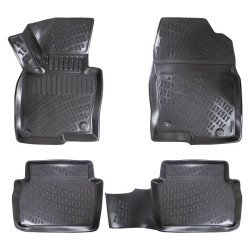 CAR RUBBER FLOOR MATS BLACK 3D Mazda CX-5 (2012-2017) RIZLINE