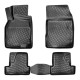CAR RUBBER FLOOR MATS BLACK 3D RENAULT MEGANE III HB (208-2015) RIZLINE