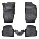 CAR RUBBER FLOOR MATS BLACK 3D SEAT IBIZA III (2002-2008) RIZLINE
