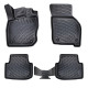 CAR RUBBER FLOOR MATS BLACK 3D SEAT LEON IV (2020-...) RIZLINE