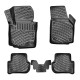 CAR RUBBER FLOOR MATS BLACK 3D SKODA YETI (2009-...) RIZLINE