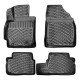 CAR RUBBER FLOOR MATS BLACK 3D TOYOTA COROLLA (2007-2013) RIZLINE
