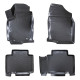 CAR RUBBER FLOOR MATS BLACK 3D LAND ROVER FREELANDER I (L314) (1997-2006) RIZLINE