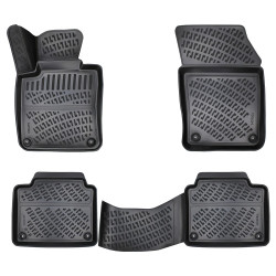 CAR RUBBER FLOOR MATS BLACK 3D VOLVO S90 (2016-...) RIZLINE