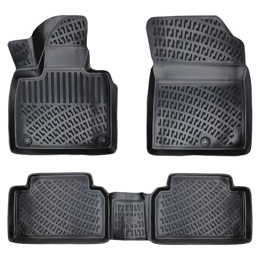 CAR RUBBER FLOOR MATS BLACK 3D ALFA ROMEO TONALE (2021-...) RIZLINE