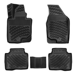 CAR RUBBER FLOOR MATS BLACK 3D SSANGYONG TORRES EVX (2024-...) RIZLINE