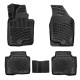 CAR RUBBER FLOOR MATS BLACK 3D SSANGYONG TORRES EVX (2024-...) RIZLINE