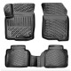 CAR RUBBER FLOOR MATS BLACK 3D SUZUKU SX4 S-CROSS III (2021-...) RIZLINE