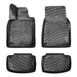 CAR RUBBER FLOOR MATS BLACK 3D PORSCHE TAYCAN (2020-...) RIZLINE
