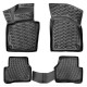 CAR RUBBER FLOOR MATS BLACK 3D VOLKSWAGEN TIGUAN (2007-2017) RIZLINE