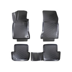CAR RUBBER FLOOR MATS BLACK 3D MB A-class W169 (2004-2011) RIZLINE