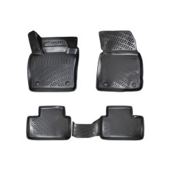 ALFOMBRILLAS DE GOMA NEGRAS 3D PARA VOLVO XC40 Recharge (ELÉCTRICO) (2018-...) RIZLINE