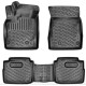 CAR RUBBER FLOOR MATS BLACK 3D NISSAN X-TRAIL IV (T33) GASOLINE (2022-...) RIZLINE