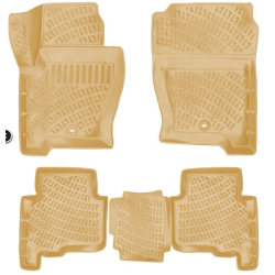 ALFOMBRILLAS DE GOMA BEIGE 3D PARA LAND ROVER RANGE ROVER SPORT (2005-2013) RIZLINE