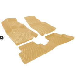 CAR RUBBER FLOOR MATS BEIGE 3D MB ML W164 (2005-2011) RIZLINE