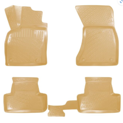ALFOMBRILLAS DE GOMA BEIGE 3D AUDI Q5 (2009-2017) RIZLINE
