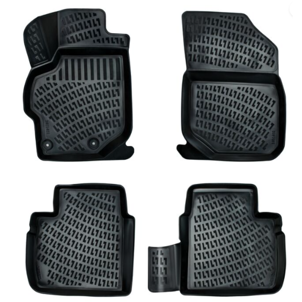 Car rubber floor mats 3D Peugeot 301 (2012-...) RIZLINE