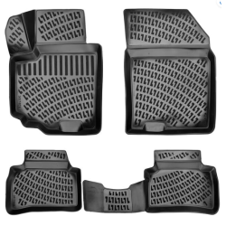 ALFOMBRILLAS DE GOMA PARA COCHE NEGRAS 3D Suzuki Swift (2010-2017) RIZLINE