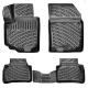 CAR RUBBER FLOOR MATS BLACK 3D Suzuki Swift   (2010-2017) RIZLINE