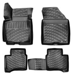 ALFOMBRILLAS DE GOMA PARA COCHE NEGRAS 3D Suzuki Swift (2017-...) RIZLINE