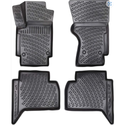 ALFOMBRILLAS DE GOMA PARA COCHE NEGRAS 3D Volkswagen Amarok (2010-...) RIZLINE