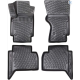 CAR RUBBER FLOOR MATS BLACK 3D Volkswagen  Amarok  (2010-...) RIZLINE