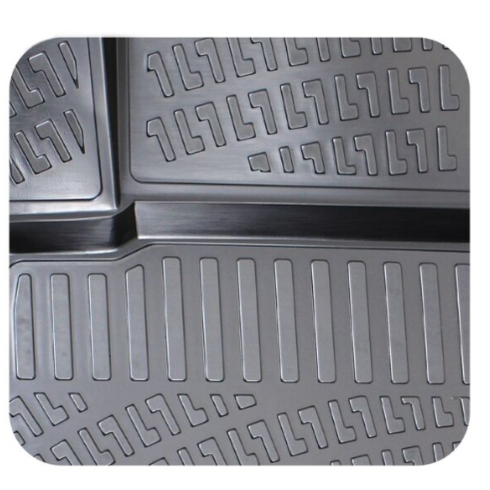 CAR RUBBER FLOOR MATS BLACK 3D Ford Puma (2019-...) RIZLINE