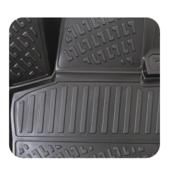 CAR RUBBER FLOOR MATS BLACK 3D Peugeot 508 II (2018-...) RIZLINE