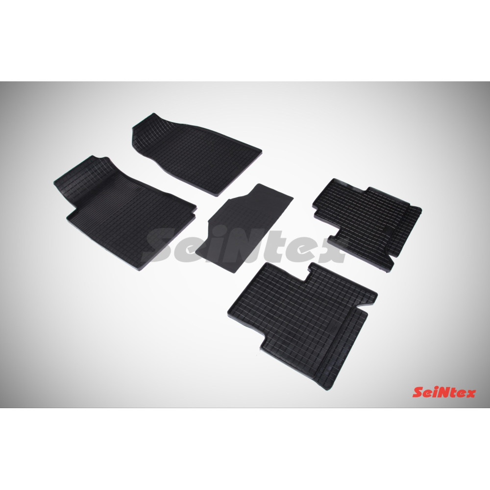 Car rubber floor mats black SEINTEX *STK* CHEVROLET TRAILBLAZER (2012-2016) 