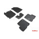 Car rubber floor mats black SEINTEX *BORT* DACIA DUSTER (2018-...) 