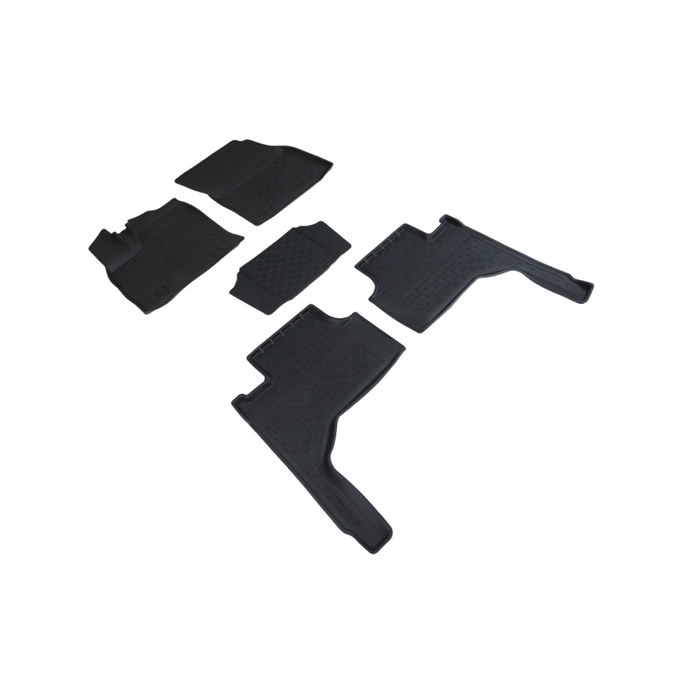 Car rubber floor mats black SEINTEX *BORT* TOYOTA LAND CRUISER 300 (2021-...)