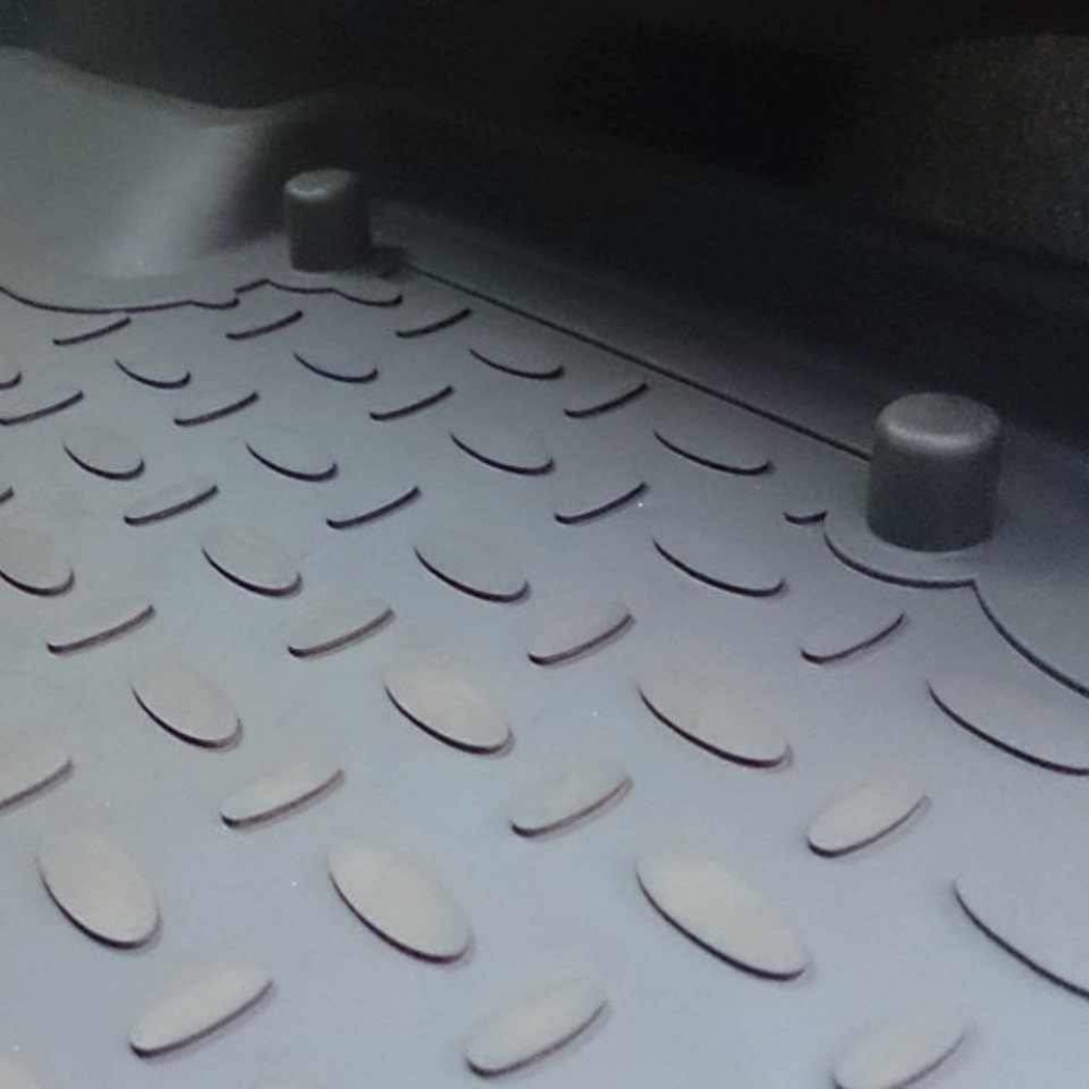 Car rubber floor mats black SEINTEX *BORT* DACIA DUSTER (2018-...) 