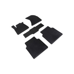 Car rubber floor mats black SEINTEX *STK* AUDI A8 Long (2010-2017) 