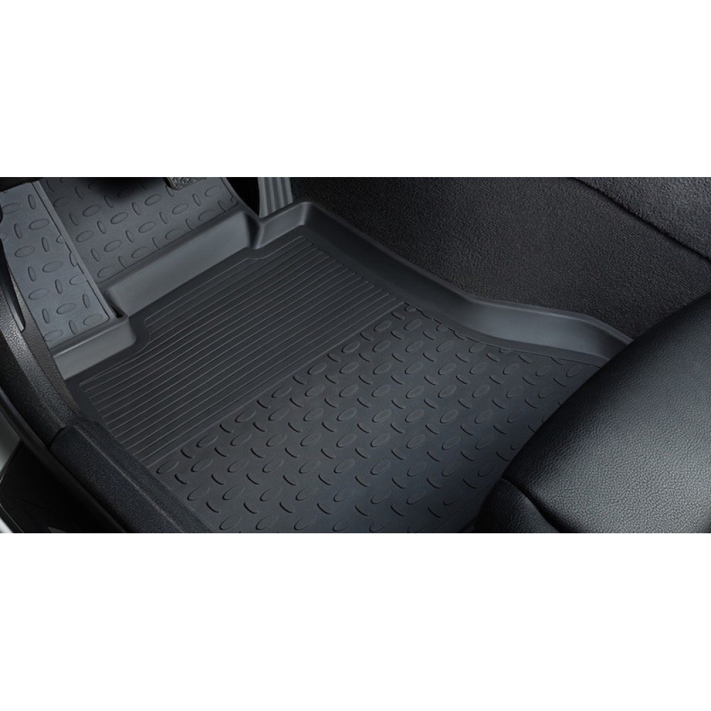 Car rubber floor mats black SEINTEX *BORT* TOYOTA LAND CRUISER 300 (2021-...)