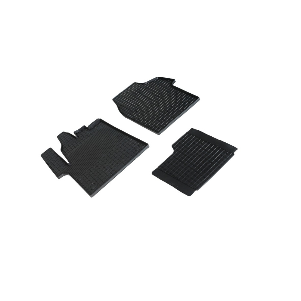 Car rubber floor mats black SEINTEX *STK* PEUGEOT EXPERT/CITROEN JUMPY (2016-...)