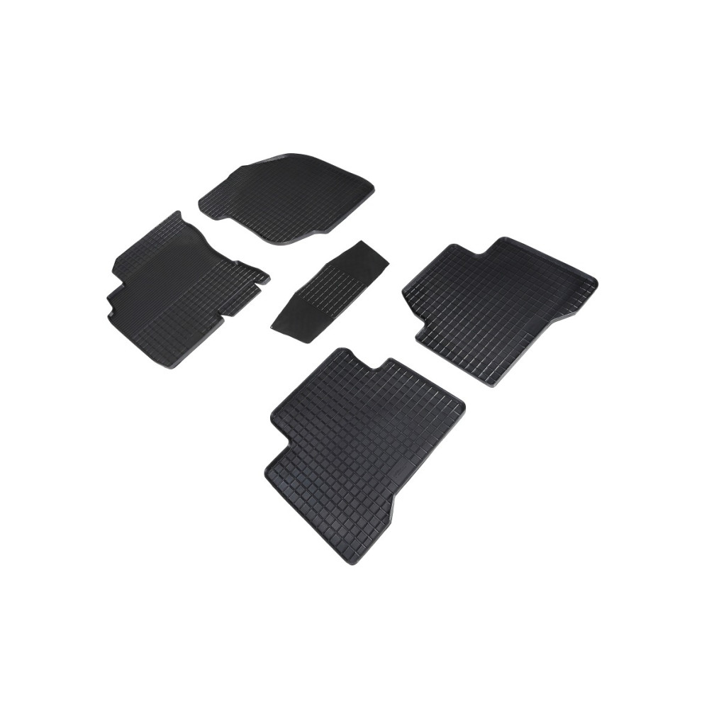 Car rubber floor mats black SEINTEX *STK* NISSAN X-TRAIL I (2001-2007)