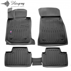 CAR RUBBER FLOOR MATS BLACK BMW 3 F30/F31 (2012-2018) 3D STINGRAY