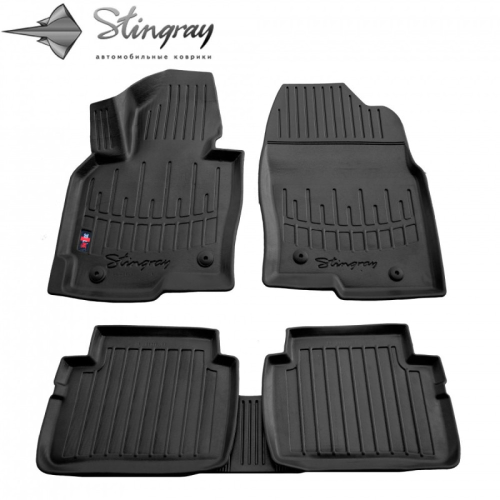 CAR RUBBER FLOOR MATS BLACK MAZDA CX-5 (2012-2017) 3D STINGRAY