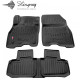 CAR RUBBER FLOOR MATS BLACK NISSAN Leaf II (2017-...) 3D STINGRAY