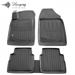 CAR RUBBER FLOOR MATS BLACK OPEL Vectra C Caravan (2002-2008)  3D STINGRAY